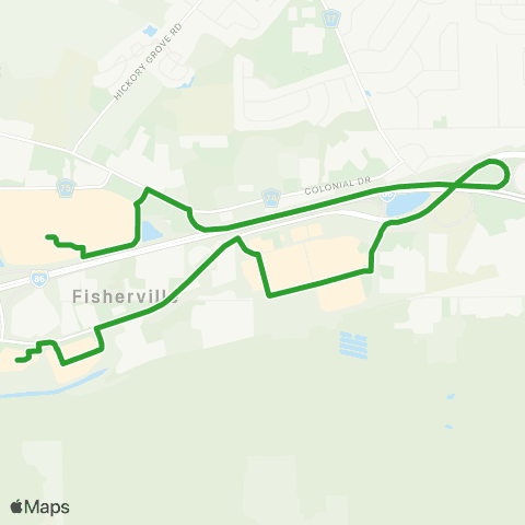 CTRAN Shopper Shuttle map
