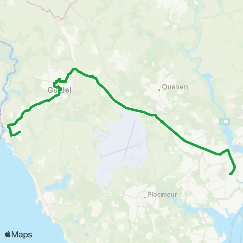 IZILO Guidel Plages - Ploemeur Kerbèrnes map