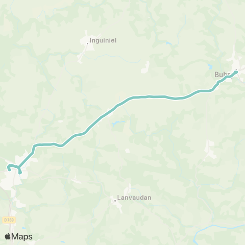 IZILO Bubry Centre - Plouay Gare Routière map