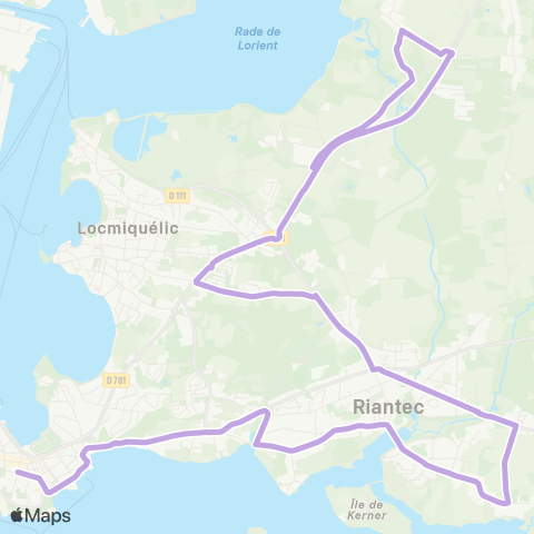 CTRL Scolaires Locmiquelic Sterville - Port-Louis Collège St-Pierre map