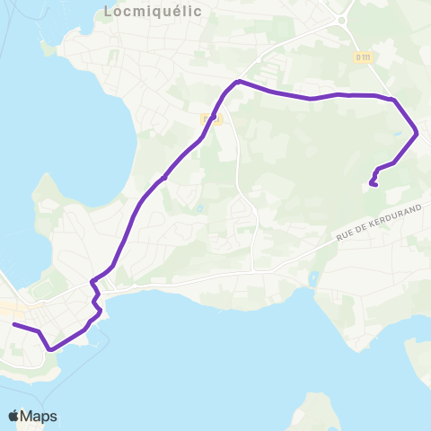 CTRL Scolaires Port-Louis Pl. au Bois - Riantec Collège Kerdurand map
