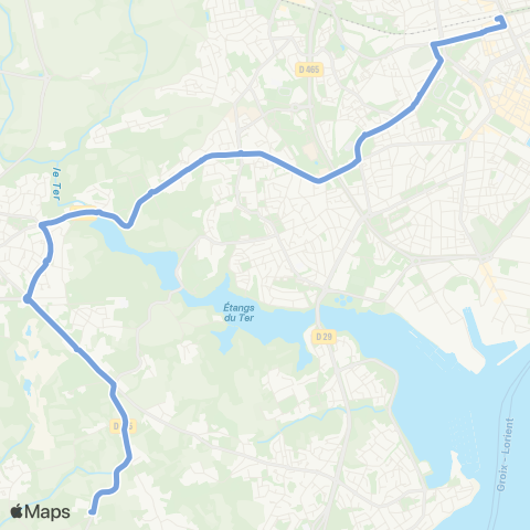 CTRL Scolaires Lorient Gare Déchanges - Plœmeur e.R.E.A map