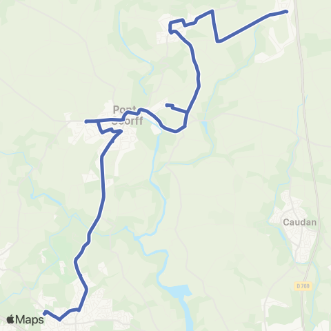 CTRL Scolaires Cleguer Lenfer - Pont Scorff - Queven Collège Kerbellec - Lorient Collèges et Lycées map