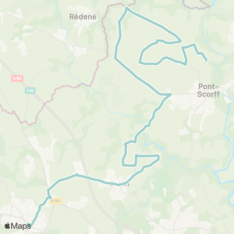CTRL Scolaires Pont-Scorff Kereven - Guidel Collège St-Jean map