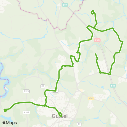 CTRL Scolaires Guidel Croëz Coat - Guidel Collège St-Jean map
