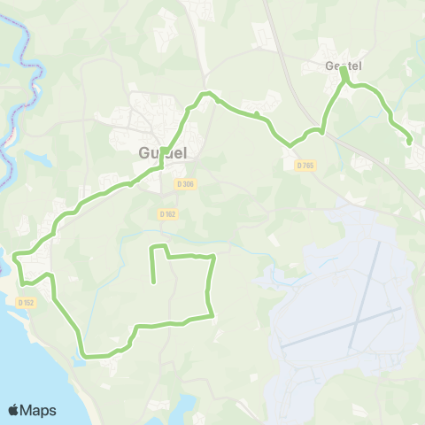 CTRL Scolaires Guidel le Puil - Guidel Ctre - Queven Collège Kerbellec map