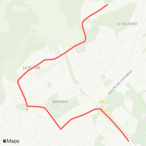 CTRL Scolaires Hennebont Victor Hugo - Hennebont Lycée le Talhouët map