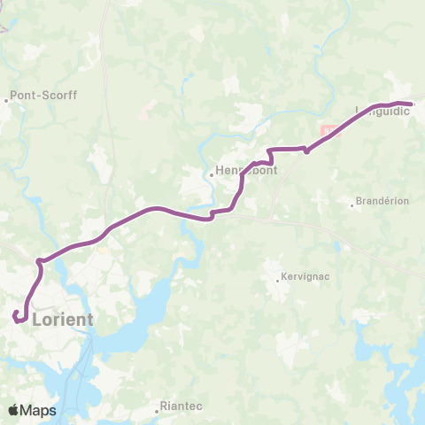 CTRL Scolaires Languidic Pl. Guillerme - Lorient Collège et Lycée St-Joseph / Lycée Notre Dame de la Paix map