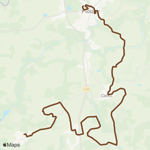 CTRL Scolaires Cleguer Botrel - Calan - Plouay Collèges map