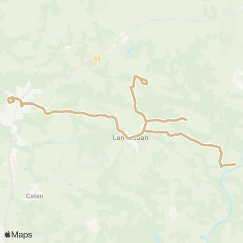 CTRL Scolaires Lanvaudan Kerihuel - Plouay Collèges map