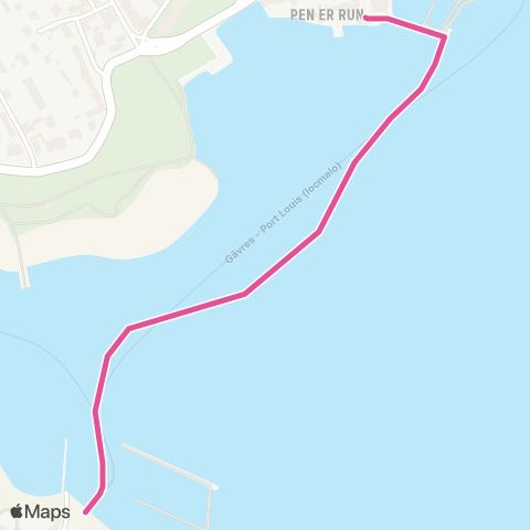 CTRL Maritimes Gâvres Embarcadère - Port Louis Locmalo map