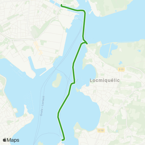 CTRL Maritimes B5 - la Pointe - Pen Mane - Quai des Indes map