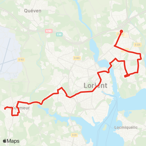 IZILO Ploemeur les Pins - Lanester Parc des Expositions map