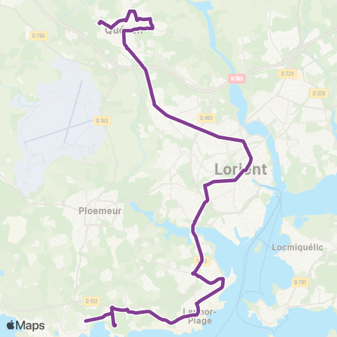 IZILO Pont-Scorff Ty Nehué / Guidel Z.A Pen Mané - Ploemeur Pen Palud map