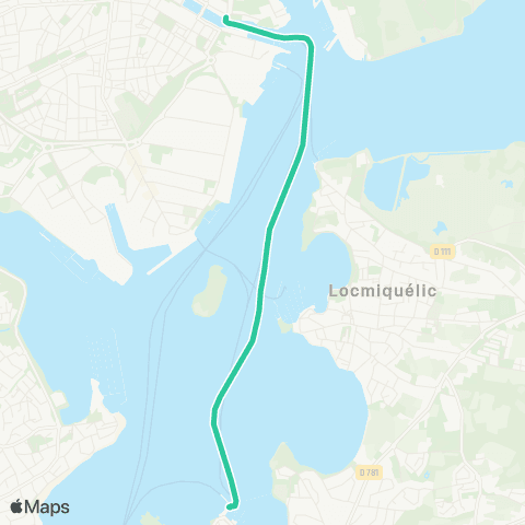 CTRL Maritimes Port-Louis la Pointe - Lorient Quai des Indes map