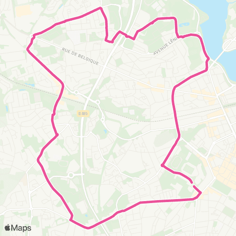 IZILO Lorient - Circulaire via Lorient map