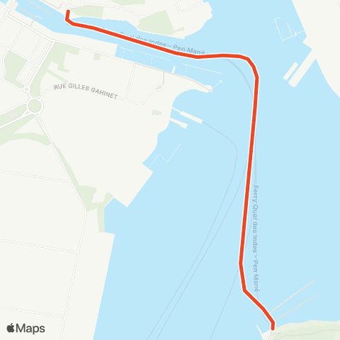 IZILO Locmiquélic Pen Mané - Lorient Quai des Indes map