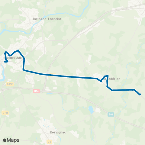 IZILO Languidic - Hennebont map