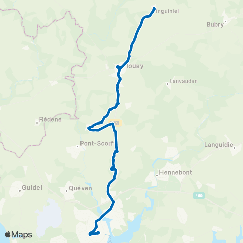 IZILO Inguiniel - Lorient map