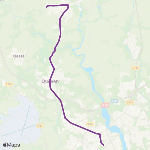 IZILO Pont Scorff - Lorient via Quéven map