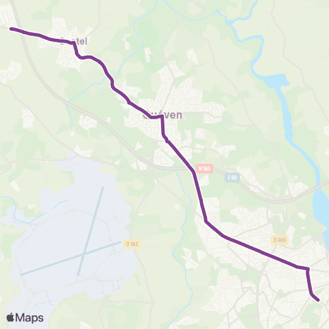 IZILO Guidel - Lorient via Gestel et Quéven map