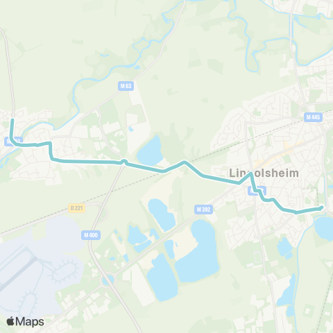 CTS Lingolsheim Alouettes - Holtzheim Ouest map