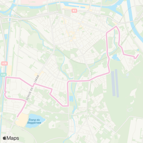 CTS Ampère - Baggersee map