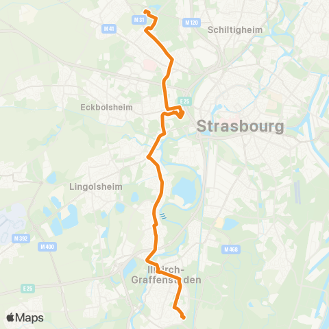 CTS Illkirch Fort Uhrich - Schiltigheim Campus map