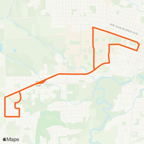 Corvallis Transit System Philo Blvd / 49th St / Osu map