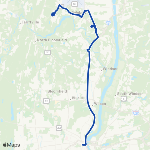 CTTransit Hartford Kennedy Rd map