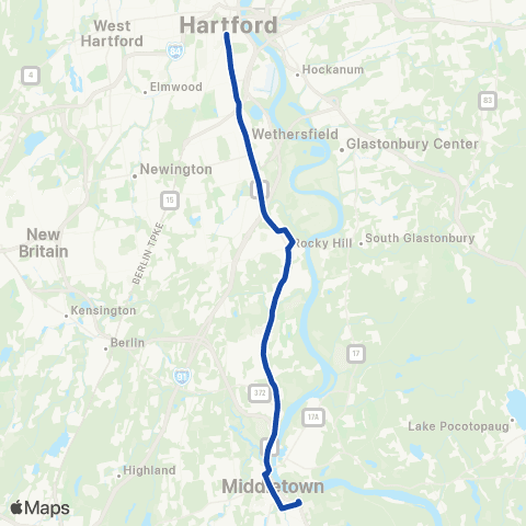 CTTransit Hartford Hartford / Middletown map