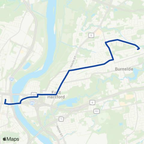 CTTransit Hartford Park Ave map