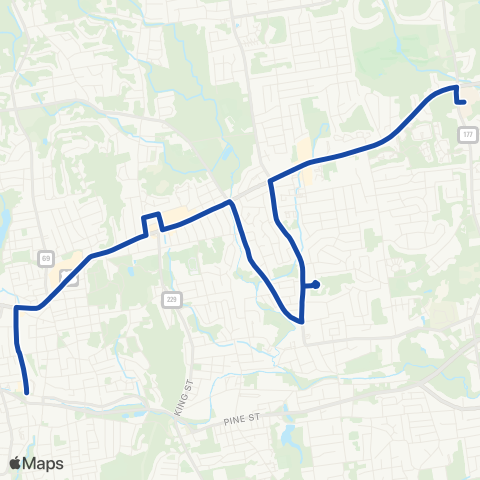 CTTransit New Britain Bristol Local map