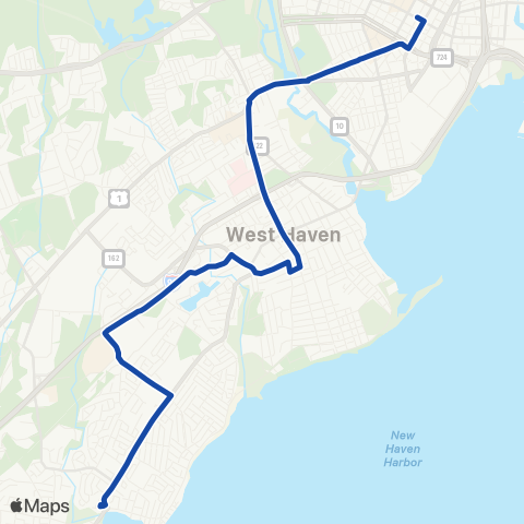 CTTransit New Haven Congress Avenue map