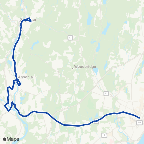 CTTransit New Haven New Haven / Ansonia / Seymour map