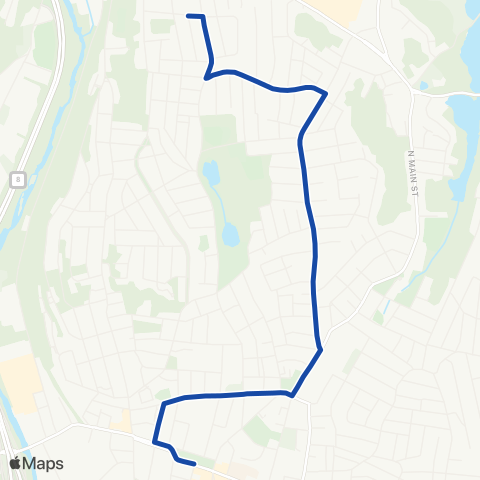 CTTransit Waterbury Hill St map