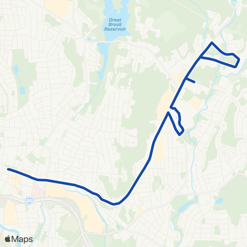 CTTransit Waterbury Wolcott St map