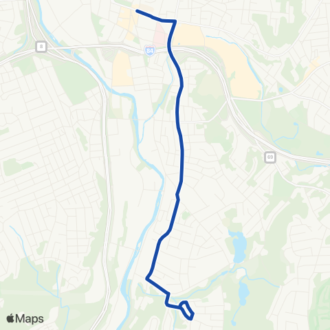 CTTransit Waterbury Baldwin St map