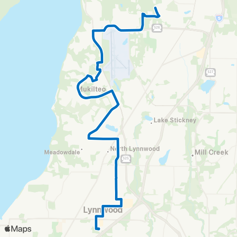 Community Transit Hardeson Rd - Lynnwood City Center Sta map