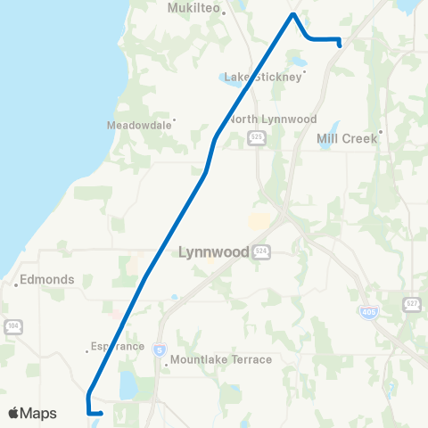 Community Transit Mariner P&R - Aurora Village TC map