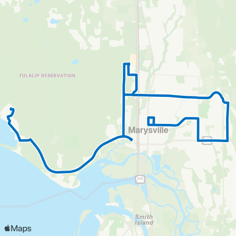 Community Transit Marysville - Tulalip map
