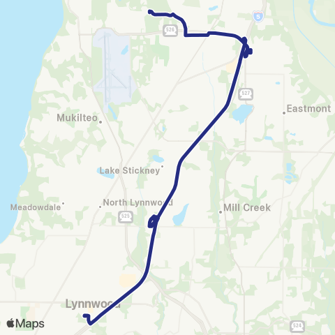 Sound Transit Lynnwood City Center Station - Seaway TC map