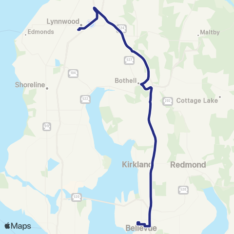 Sound Transit Lynnwood City Center Station - Bellevue map