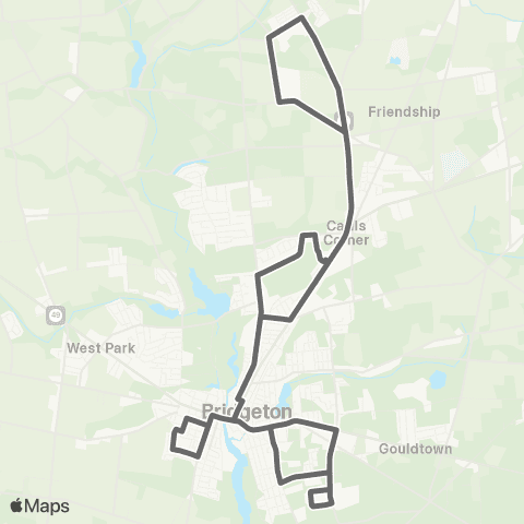 SJTA Greater Bridgeton Area Transit map