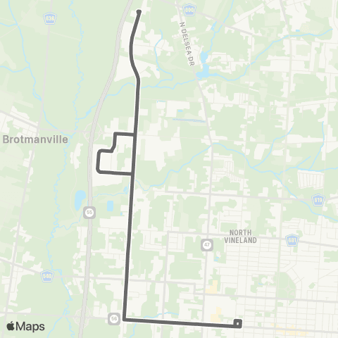 SJTA Vineland Industrial Park map