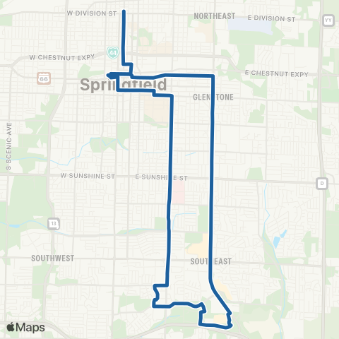 CU Transit 25 map