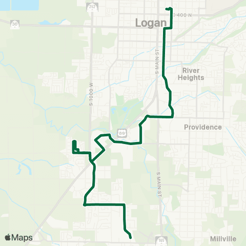 Cache Valley Transit District ICON/Nibley map