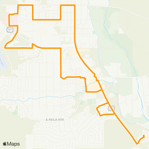 Cottonwood Area Transit Yellow Line map