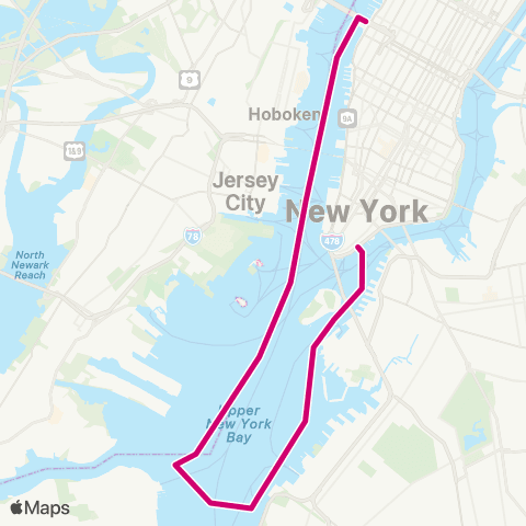 NYC Ferry St. George map