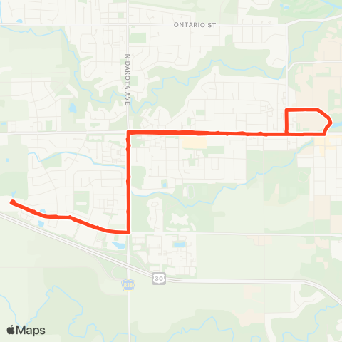 CyRide 11 Cherry map